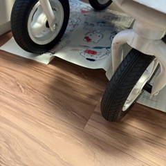 【エアバギー】双子用・2人乗りベビーカー シート&レインカバー付き！の画像