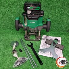 ✨HiKOKI　未使用　M3612DA(XP)　コードレスルーター 36V 12ｍｍ　充電器/バッテリー×1/付属品✨うるま市田場✨の画像