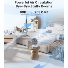 サーキュレーター 寝室用ファン リモコン付き 13インチエアサーキュレーターの画像
