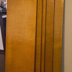 ラック、スチール4本と桜の突板５枚のラック、中古品の為、傷、スレあります。の画像