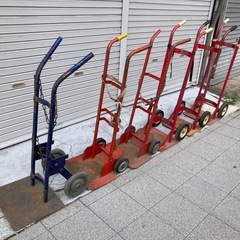 【まもなく廃棄予定】ボンベ用台車　ボンベキャリー　荷運び　運搬　1台  ※残り6台