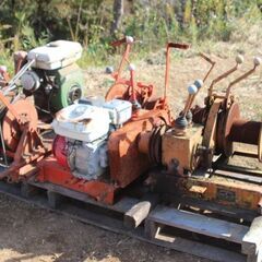 集材機　集材ウインチ　S400B他計３台　林業　山仕事の画像