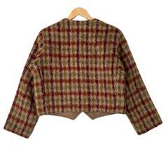 PINK HOUSE ピンクハウス ノーカラージャケット ウール/コットン マルチカラー レディース【古着】【中古】の画像