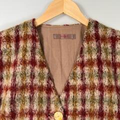 PINK HOUSE ピンクハウス ノーカラージャケット ウール/コットン マルチカラー レディース【古着】【中古】の画像