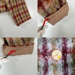 PINK HOUSE ピンクハウス ノーカラージャケット ウール/コットン マルチカラー レディース【古着】【中古】の画像