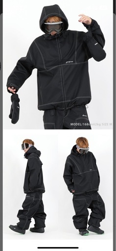 スノーボードウェア メンズ レディース オーバーサイズ ステッチジャケット ボードウェア スノボウェア スノボ ウェア スノーボード スノボー スキー スノボーウェア スノーウェア ジャケット ルーズフィット 大きい サイズ Ｌ撥水 防風 防寒 耐水 snj-460