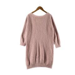 PROPORTION BODY DRESSING プロポーションボディ ドレッシング 長袖ニット ナイロン/アンゴラ ピンク レディース F【古着】【中古】の画像