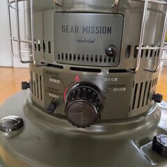 TOYOTOMI KS-GE67 ギアミッション 石油ストーブ かっこいい給油ポンプとタンク付き！の画像