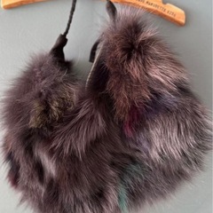 マルチカラーファーバッグの画像