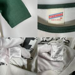 FREE RAGE FREE RAGE 七部丈Tシャツ コットン グリーン レディース M【古着】【中古】の画像
