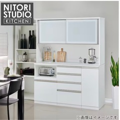 ニトリ 食器棚140cm幅  の画像