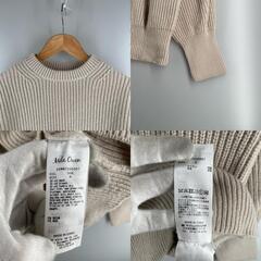 Mila Owen ミラ オーウェン 長袖ニット ナイロン/ウール ブラウン レディース【古着】【中古】の画像