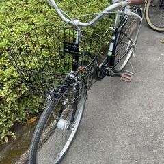リサイクルショップどりーむ天保山店　No560 自転車　シティサイクル　２６インチ　LEDオートライト付き♪　　シンプルで乗りやすい🎵　状態良好🎵　の画像
