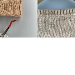 SM2 サマンサモスモス その他 長袖ニット アクリル ブラウン レディース M【古着】【中古】の画像