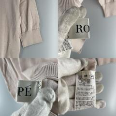 ROPE ROPE 半袖ニット ウール ピンク レディース 38【古着】【中古】の画像