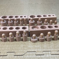 モンテッソーリ　円柱差しの画像