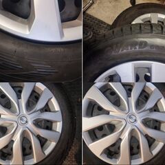 ★エクストレイル純正ホイ－ル、キャップ付き 225/65R17スタッドレスセット ４本★の画像