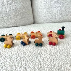 木のおもちゃ　セットの画像