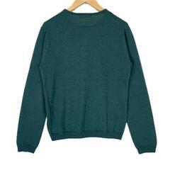 Adam et Rope' アダムエロペ 長袖ニット ウール グリーン メンズ 40【古着】【中古】の画像