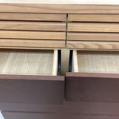 🧥6段ハイチェスト🧥天然木🧥北欧系🧥日本製🧥オシャレ🧥2673の画像