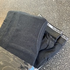 M2511-478 Andre Valentino ボクサー ブリーフ Lサイズ ブラック 2枚組 未使用品 保管汚れ有りの画像