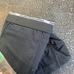 M2511-478 Andre Valentino ボクサー ブリーフ Lサイズ ブラック 2枚組 未使用品 保管汚れ有りの画像