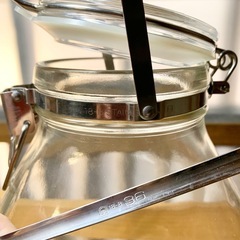 【12/7頃まで】セーラーメイト 果実酒瓶 梅酒瓶 4L 杓子付き 取手付き密封びんの画像