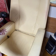 1人がけ　ソファ　オットマンつきの画像