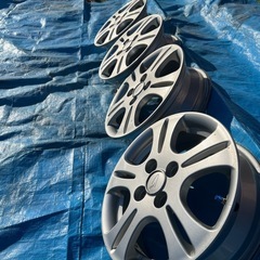 【ダイハツ純正】14インチアルミホイール 4本セット 4.5J +48 PCD100 軽自動車用の画像