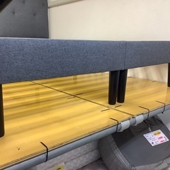 【リサイクルサービス八光】幅145㎝　AMMA　ダブルベッド　マットレス付きの画像