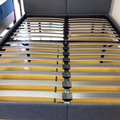 【リサイクルサービス八光】幅145㎝　AMMA　ダブルベッド　マットレス付きの画像