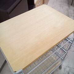 リユースのサカイ栃木店★ジモティ割あり★  ラック ベージュ×グレー W56×D42×H88.5 クリーニング済み TC11762の画像