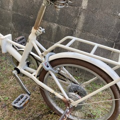 受け渡し予定者決定しました！【ジャンク】折りたたみ自転車　白　の画像