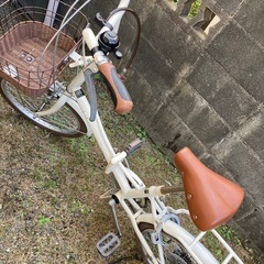 受け渡し予定者決定しました！【ジャンク】折りたたみ自転車　白　の画像