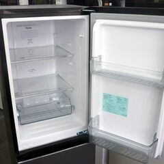 ☆Haier 2ドア冷蔵庫 JR-SY15AR 黒 ノンフロン 冷凍冷蔵庫 容量148L ブラック ハイアール 右開き 100Lクラス 札幌市 豊平区 平岸店の画像