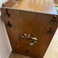 子供用のヴィンテージ机　透かし彫り 昭和レトロ 大正ロマンの画像