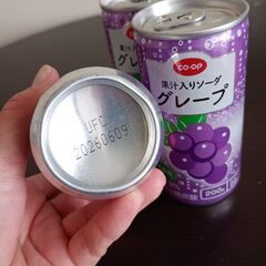 果汁入りソーダグレープcoop 200 g×3本の画像