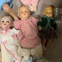 アンティークドール　海外　人形　傷や壊れあり（ID1636）の画像