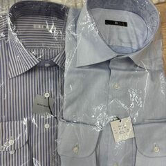 メンズワイシャツ　12点まとめ売り　M～Lサイズ　新品・クリーニング済のみ　スーツセレクト・アルマーニ等の画像