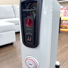 札幌 東区 デロンギ(DeLonghi)  オイルヒーター H771015EFSN 1500W 245x630x490mm 24時間ON/OFF 床置き 10畳 コード収納 キャスター付 静音 乾燥しにくい 電気ヒーター の画像