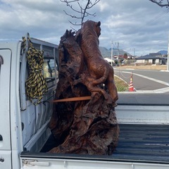 天然木の虎
の画像