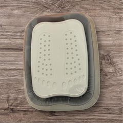 自宅で極上のリラックスタイム🫧 折り畳み式 フットバス　バケツの画像