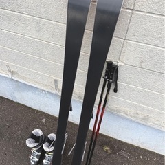 お引取り限定 KAZAMA Winterhigh ROCKER カザマ ロッカー カービングスキー4点セット 板159cm ブーツ26.5cmの画像