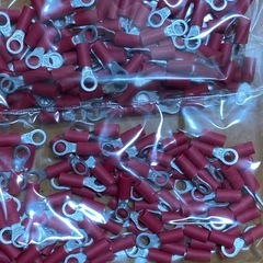 保管品 　圧着ペンチ＆丸穴端子200個-Y型端子200個の画像