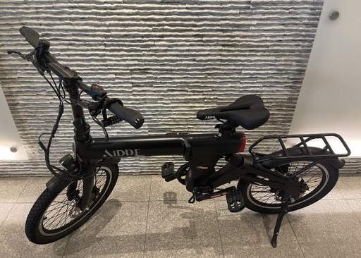 美品　AiDDE A3 電動アシスト自転車　折りたたみ　最大走行距離130㎞