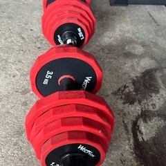 ダンベルとベンチセットです。の画像