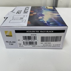 R074 ☀️ Nikon 双眼鏡 ACULON T02(アキュロン T02) 10×21 ブラック [10倍] ⭐ クリーニング済の画像