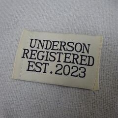 ( E-69 )UNDERSON REGISTERED EST. 2023 ストール マフラー オフホワイト なめらか 韓国 大判 中古の画像