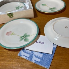 香蘭社　ブライトローズ中皿5枚の画像