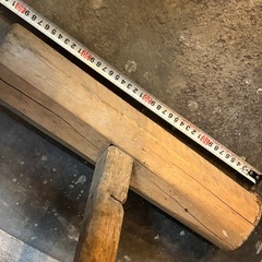 杵 きね 餅つき 木製 古道具の画像